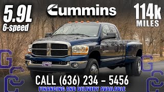 5.9 Cummins For Sale: 2006 Dodge Ram 3500 4x4 Dually 6 Speed With Only 114k Miles