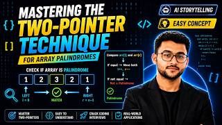 Two Pointer Technique Explained | Check if Array is a Palindrome (DSA for Beginners)