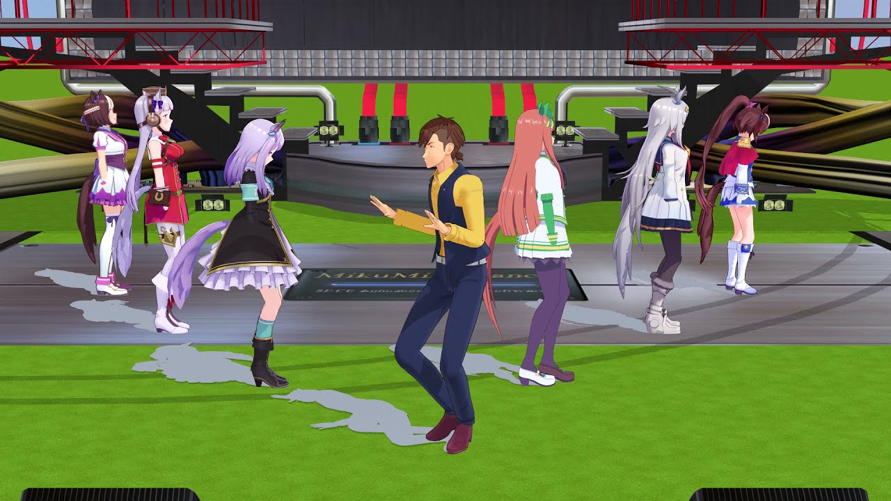 【MMD】俺の愛馬達とトレーナーさんがU S Aを踊るそうです。