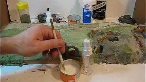 How to Make a World War 2 Diorama Part 4: Trees and Terrain