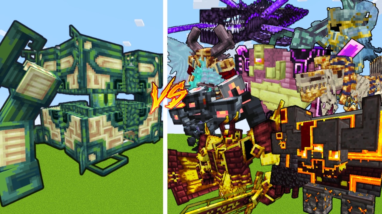 Obliterator VS L_Ender's Cataclysm Bosses / Minecraft Mob Battle