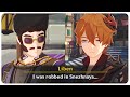 Snezhnaya Lore Drop Liben Gets Robbed In Snezhnaya Cutscene Genshin Impact 
