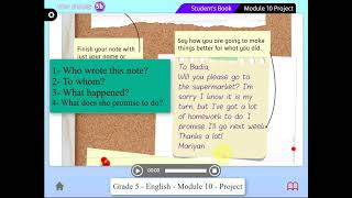 Grade 5   English   Module 10 Project