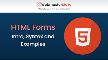 HTML Forms - Intro, syntax and Examples
