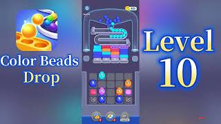 Color Beads Drop Level 10 Walkthrough 🎨 Relaxing Color Sorting Puzzle Game | Mini Boss