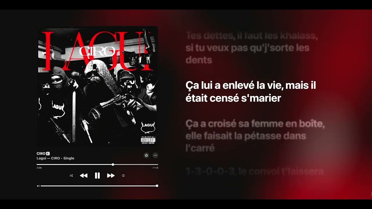 Lagui - CIRO ( Paroles/Lyrics)