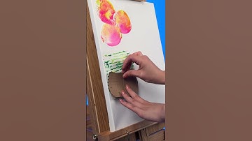 Fun Painting Techniques #crayola #painting #color #create #artwork #shorts