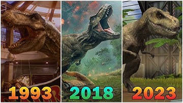 T-REX EVOLUTION (1993-2023) | REXY in VIDEO GAMES