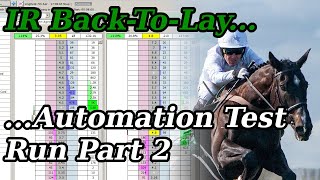 IR Back To Lay - Automation Test Run - Part 2