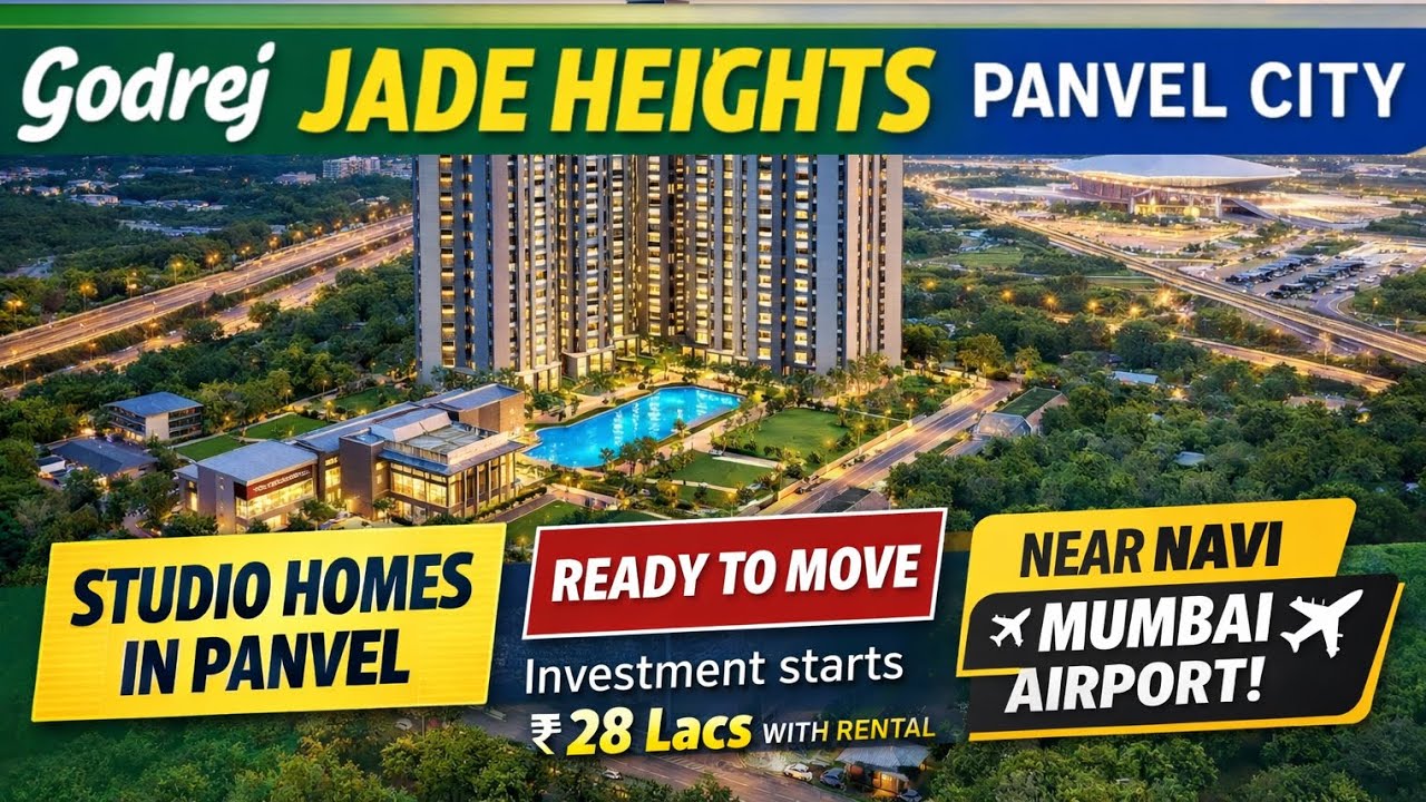 🔥Godrej Jade Heights Panvel City | Studio Apartments in Navi Mumbai🚀 – Price, Location & Amenities✅💎