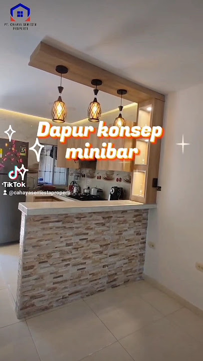 dapur konsep minibar minimalis