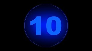 Countdown Timer 10 sec ( v 403 ) simple rings8 timer with sound effects beep HD 4k