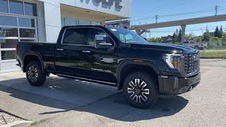 Black 2024 GMC Sierra 2500HD Denali Ultimate Review Calgary Alberta - Wolfe Calgary