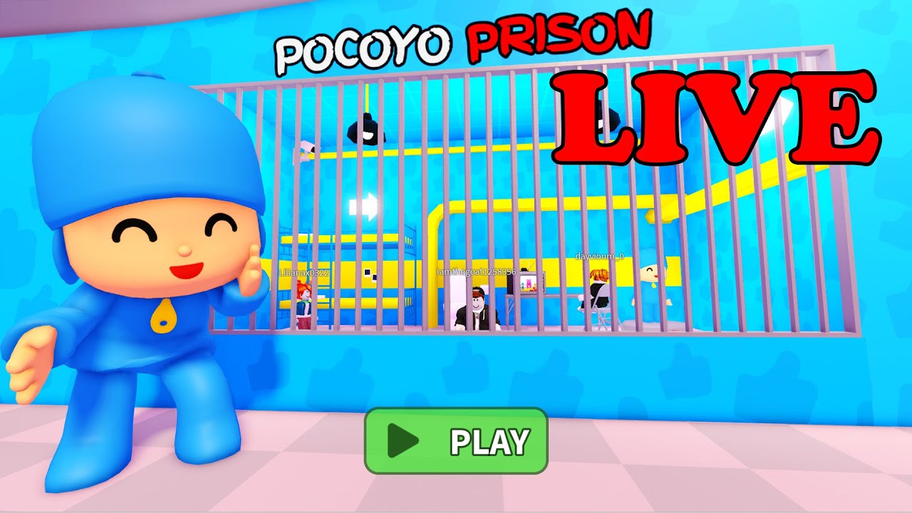 POCOYO PRISONER VS POLICE PRISON 😱 RUN 🤯 Obby Part-4  Gameplay 😱 | Roblox Live Crazy