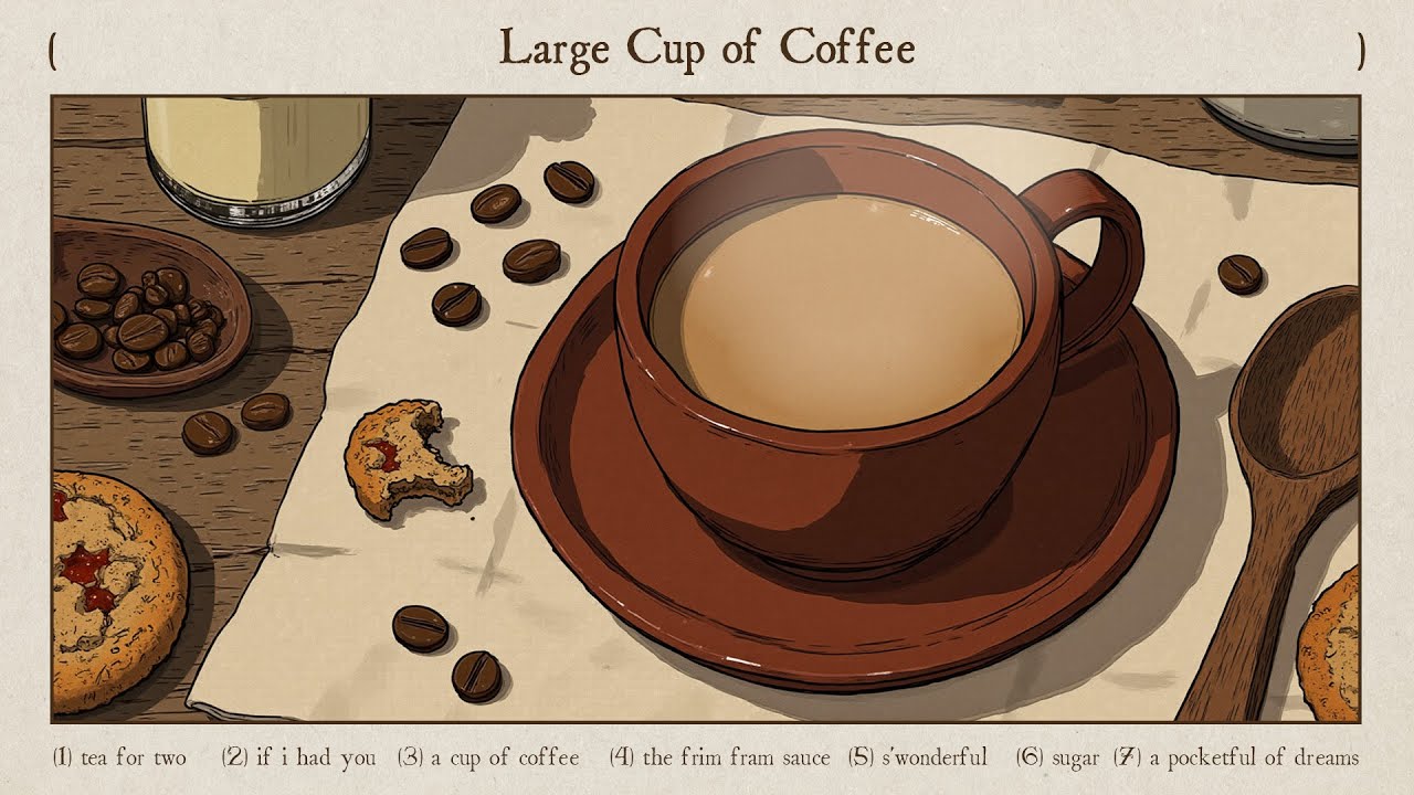 a large cup of coffee for a day full of energy, have a nice day!