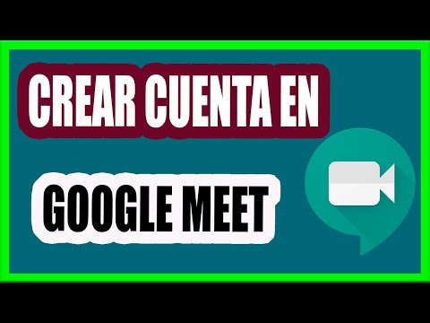 Video Como crear Cuenta de Google Meet / Iniciar Sesión o... - youtube