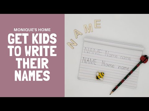 Cómo enseñar a su hijo a escribir su nombre | Listo para la escuela | preescolar Tip
