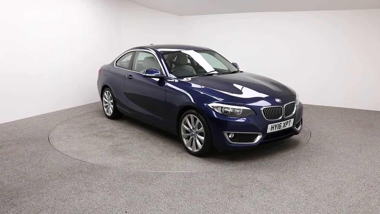 USED BMW 2 SERIES 2.0 220D LUXURY 2d 188 BHP 2016 - YouTube