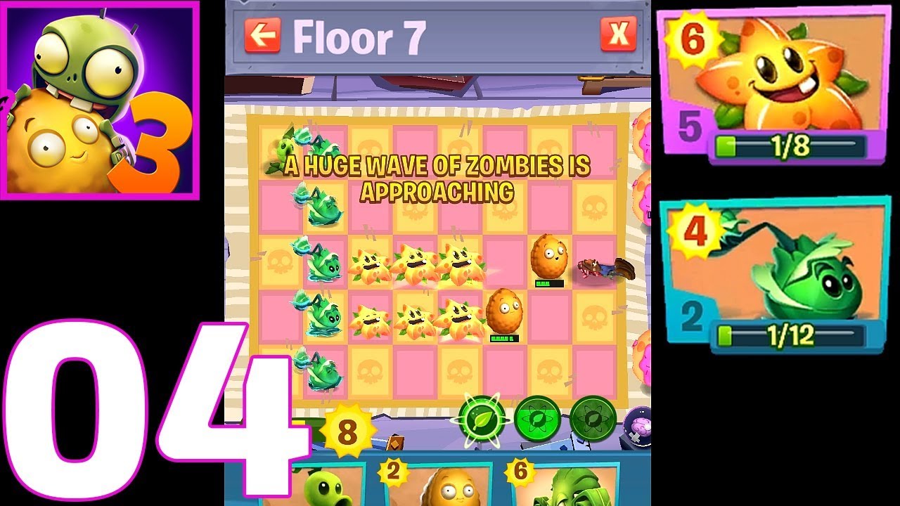 Plant vs zombies 3 | Floor 7 Game Play Walkthrough 2020 Part 4 ...