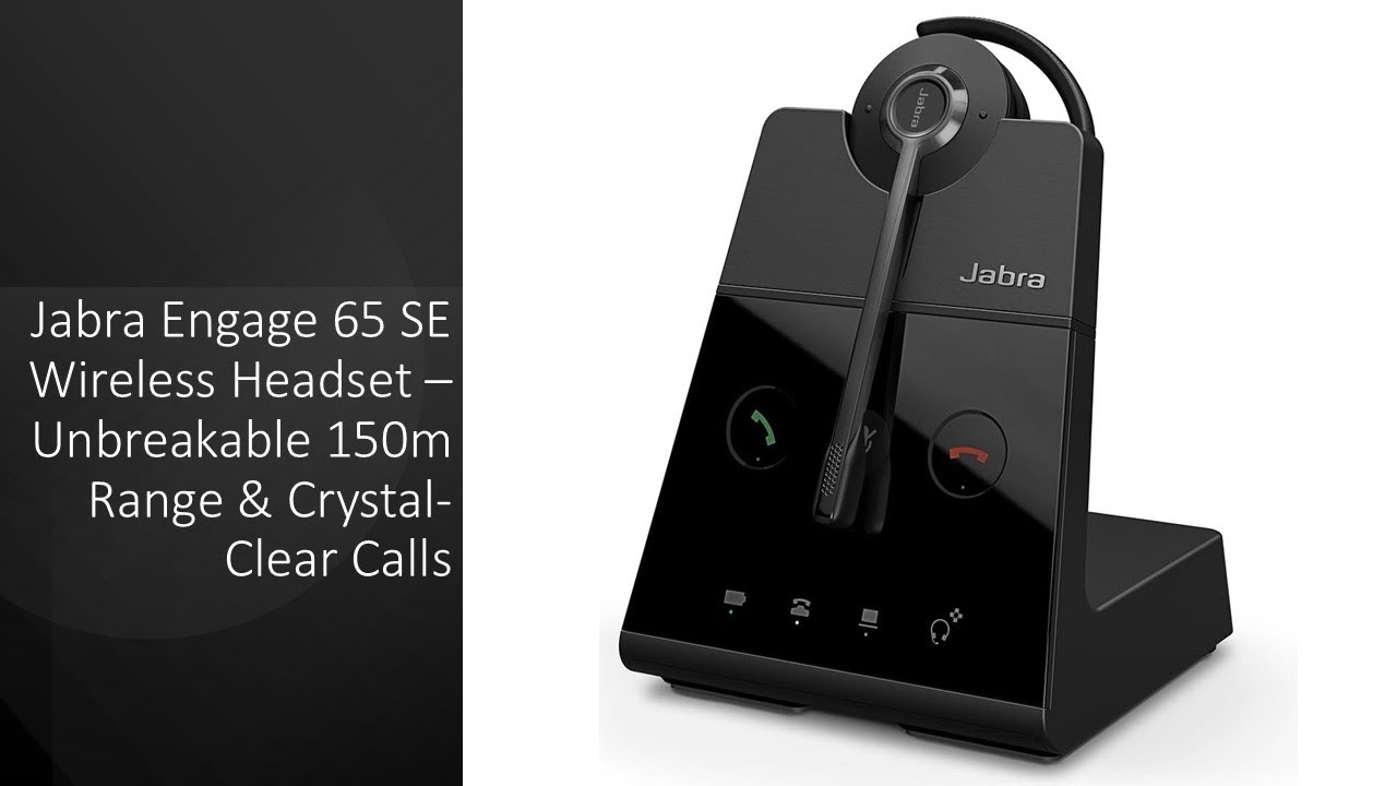 Беспроводная гарнитура Jabra Engage 65 SE – непревзойденный радиус действия 150 м и кристально чи...