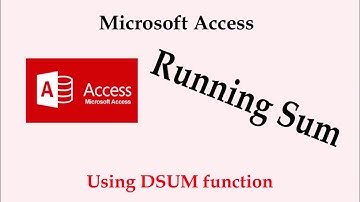 Access Running Sum