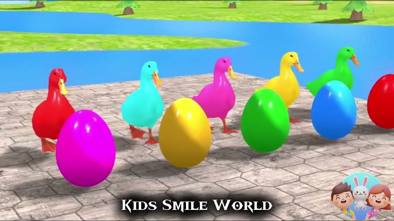 Cute 3D Animals Dance 🐯🦆 | Fun Kids Animation Video | Kids Smile World 