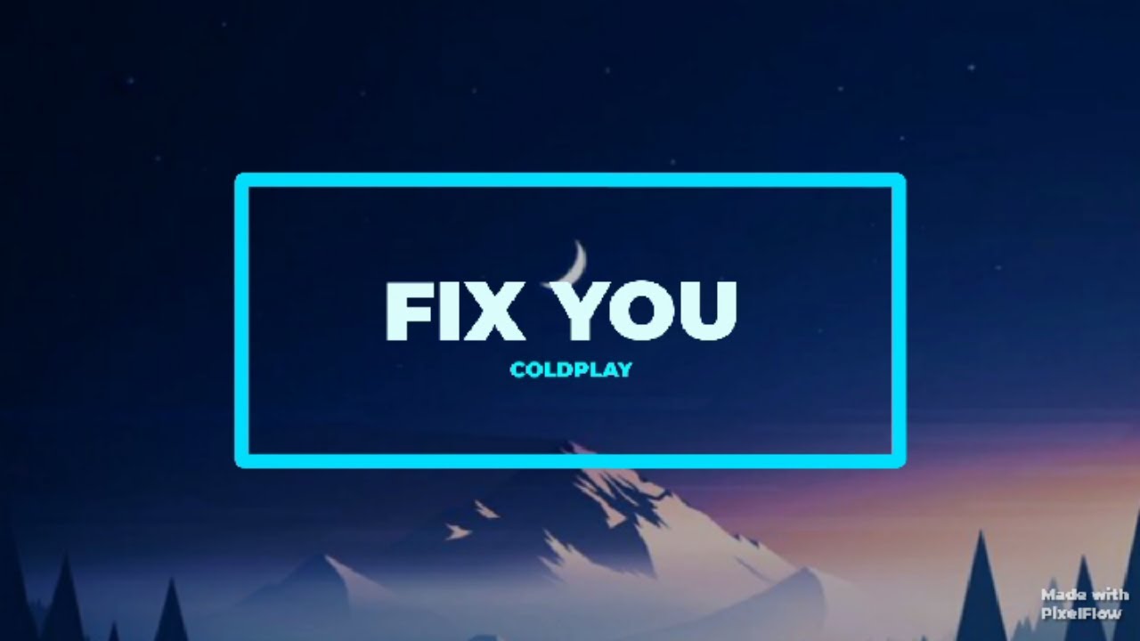 FIX YOU - COLDPLAY (FELIX IRWAN COVER) LYRICS - YouTube