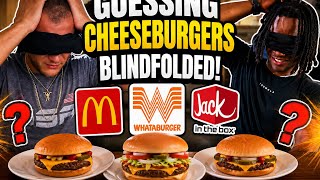 Blindfolded Cheeseburger Challenge! Can We Guess Them All