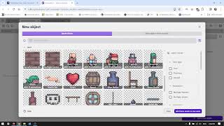 GDevelop video 2 - adding assets to the game