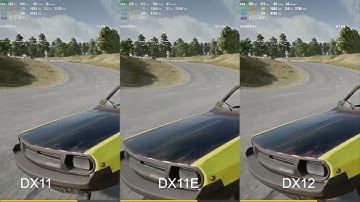 DirectX comparison PUBG DX11 vs DX11E vs DX12