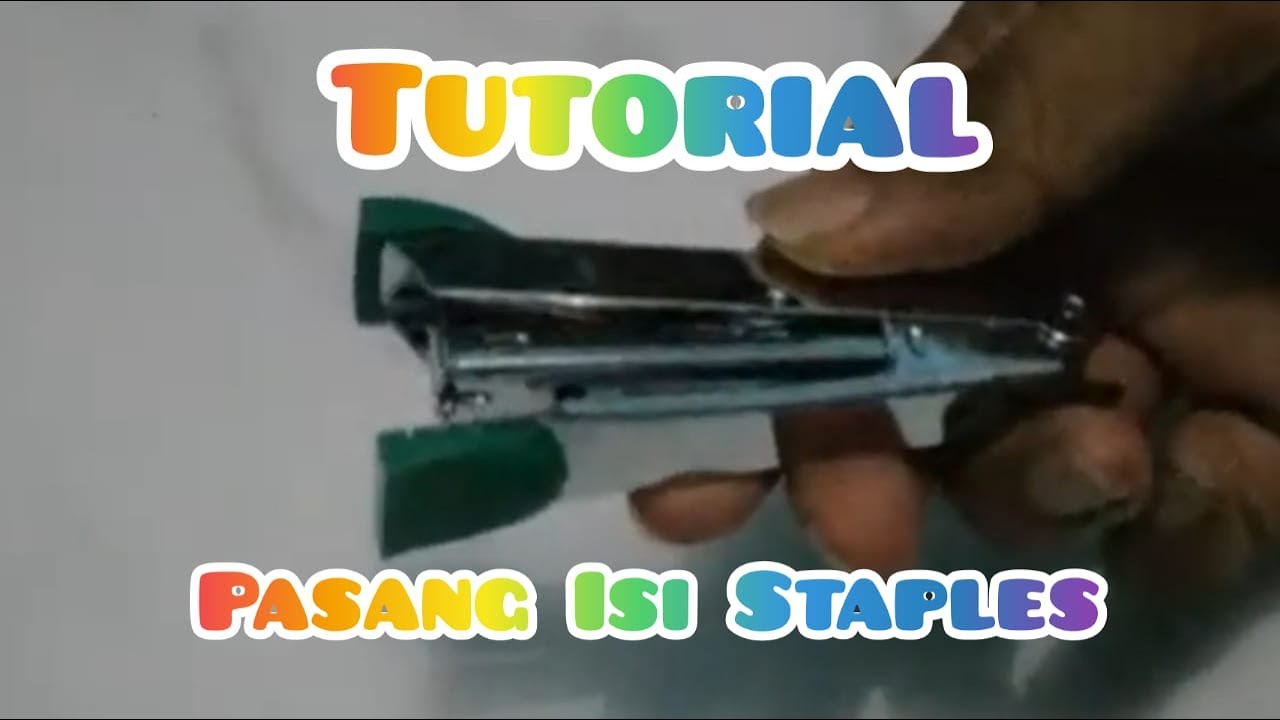 🔴Tutorial Cara Memasang isi STAPLER (How to refill Stapler pins with ...