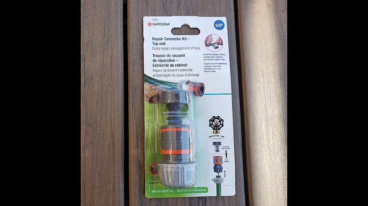 Gardena Hose repair connector Kit.  Simple fix for leaky hose connector.