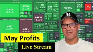 May Stock Profits & How to Invest in June - Live Stream