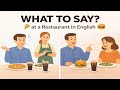 Speak English at a Restaurant Easily 🍔 Beginner Conversation Practice | In English Podcast