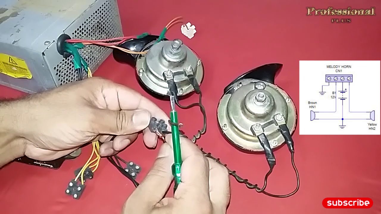 Melody Horn Wiring Connection 