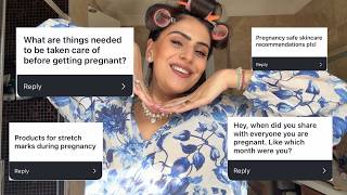 VLOG: GRWM Pregnancy Q&A 💄