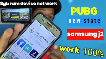 Pubg New State samsung galaxy j2 work || your device isn