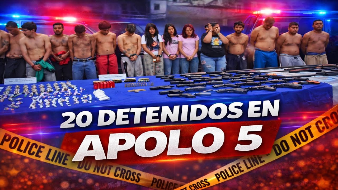 APOLO 5 sacude Guayaquil: 20 detenidos y decomiso de armas, dr0-ga y vehículos