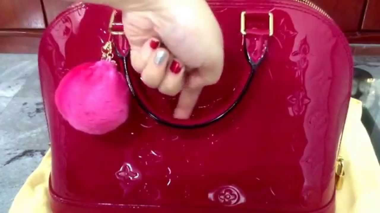 Review: Louis Vuitton Alma PM Vernis Indian Rose. - YouTube
