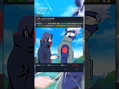 KAKASHI REALIZED HE SHOULDN T HAVE FOUGHT ITACHI 