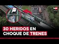 Choque de trenes deja más de 30 heridos en Argentina
