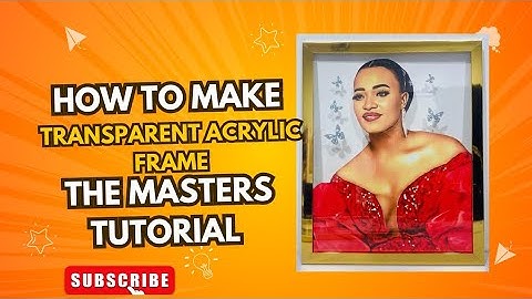 "DIY Transparent Acrylic Framed Picture Enlargement | Step-by-Step Tutorial #diy #diygifts