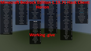Minecraft Bedrock Edition 1.19.71 Hack Client: Horion