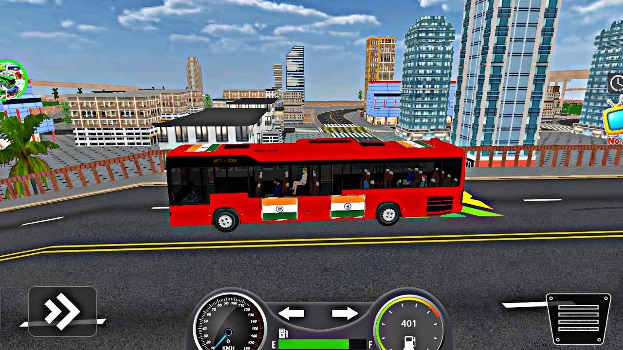 India Bus Simulator 3D 🚍 | Real Bus Driving Game Android Gameplay 