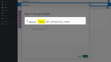 Creating an Enterprise User Group in Oracle Content and Experience Cloud