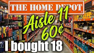 60 at Home Depot Aisle 11 I Bought 18
