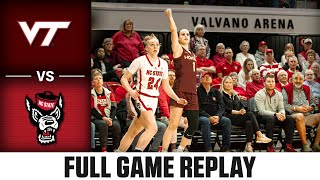 Virginia Tech vs. NC State Full Game Replay | 2023-24 ACC Women's Basketball