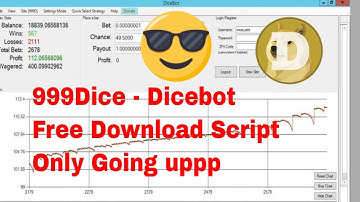 999Dice trick -  Working script 2019 - สูตร999Dice บอททำกำไร - Free Download - Dicebot