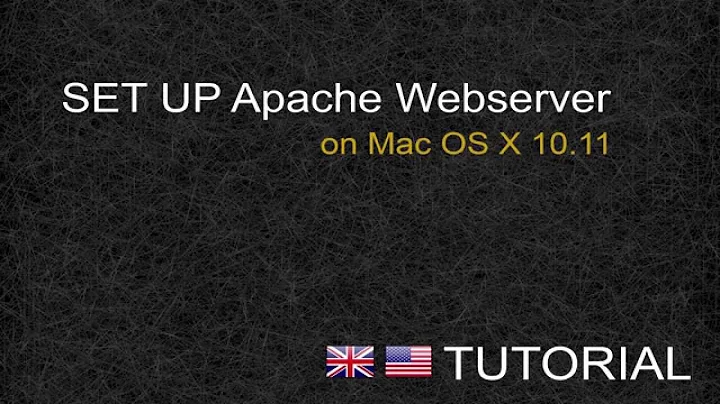 Set up apache webserver Mac OS X 10.11 - Tutorial [ENG]