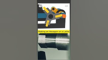 Making an Hexagon on a Lathe 3D working #like #subscribe #channel